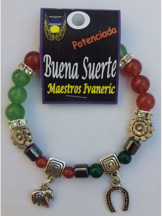 Pulsera Artesanal de Propósito Buena Suerte