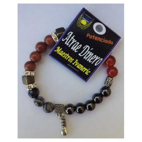 Pulsera Artesanal de Propósito Atrae Dinero