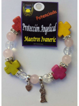 Pulsera Artesanal de Propósito Protección Angelical