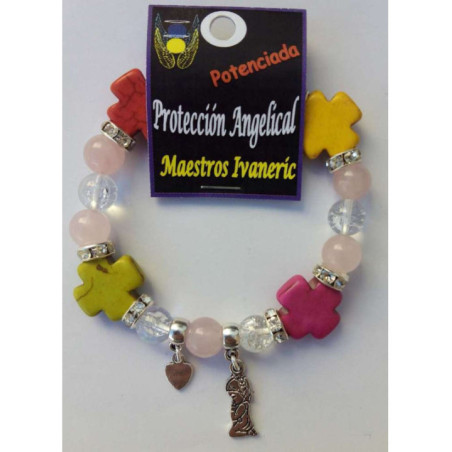 Pulsera Artesanal de Propósito Protección Angelical