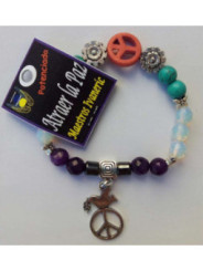Pulsera Artesanal de Propósito Atraer la Paz