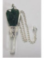 Péndulo Ángel Mineral Cuarzo Verde con Punta de Cuarzo 5 a 6cm