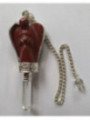Péndulo Ángel Mineral Jaspe Rojo con Punta de Cuarzo 5,5 a 6,5cm