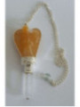 Péndulo Ángel Mineral Jaspe Amarillo con Punta de Cuarzo 5 a 6cm