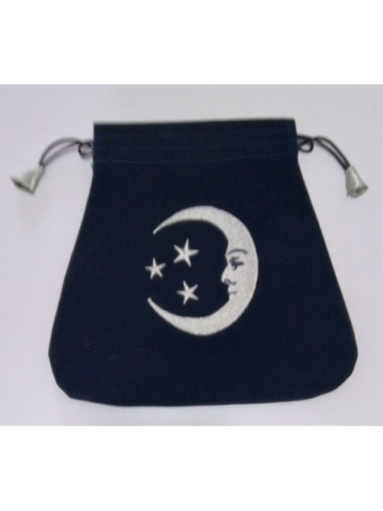 Bolsa Guarda Tarot Luna Sonriente. 20cm X 20cm