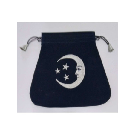 Bolsa Guarda Tarot Luna Sonriente. 20cm X 20cm