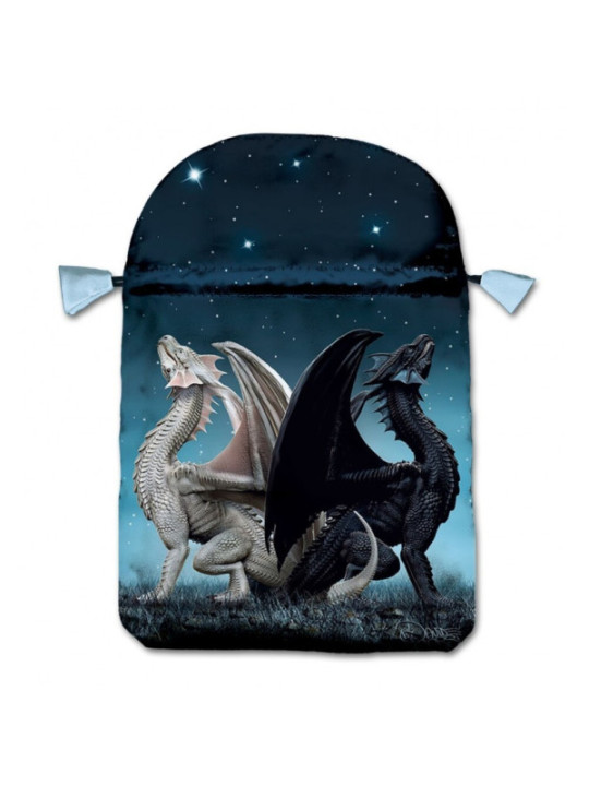 Bolsa Guarda Tarot Dragones. 16cm X 22.5cm