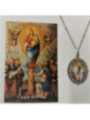 Medalla Esmaltada Virgen del Pilar 14 mm con Estampa