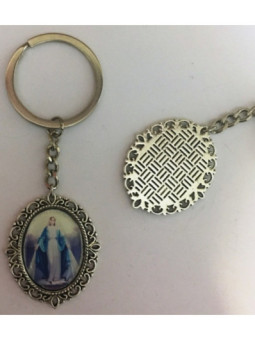 Llavero Esmaltado Virgen Milagrosa 45 x 30mm