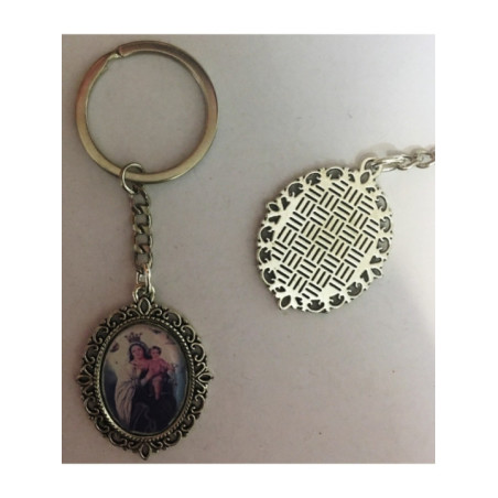 Llavero Esmaltado Virgen del Carmen 45 x 30mm