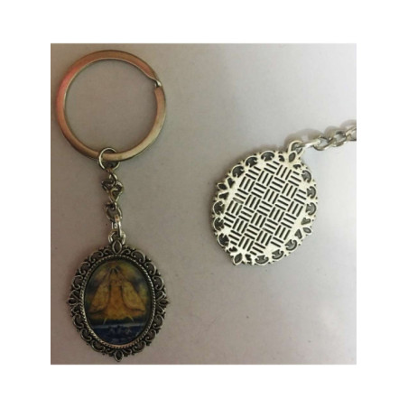 Llavero Esmaltado Virgen Caridad del Cobre 45 x 30mm