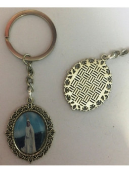 Llavero Esmaltado Virgen de Fatima 45 x 30mm