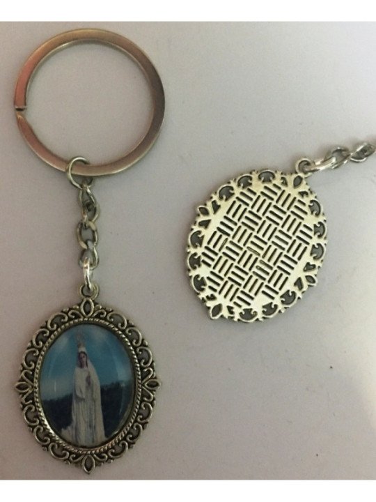 Llavero Esmaltado Virgen de Fatima 45 x 30mm