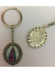 Llavero Esmaltado Santa Lucia 45 x 30mm