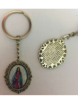 Llavero Esmaltado Santa Lucia 45 x 30mm