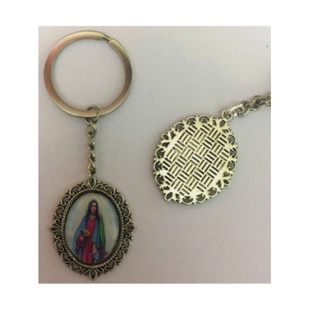 Llavero Esmaltado Santa Lucia 45 x 30mm