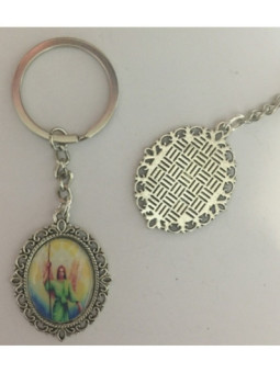 Llavero Esmaltado San Rafael 45 x 30mm