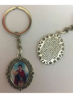 Llavero Esmaltado San Expedito 45 x 30mm