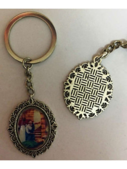 Llavero Esmaltado San Alejo 45 x 30mm