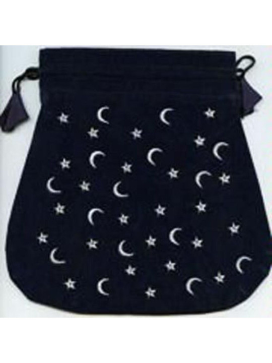 Bolsa Guarda Tarot Lunas y Estrellas. 15cm X23cm
