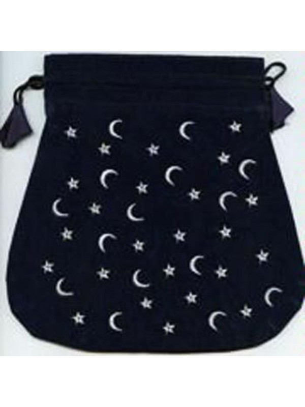 Bolsa Guarda Tarot Lunas y Estrellas. 15cm X23cm