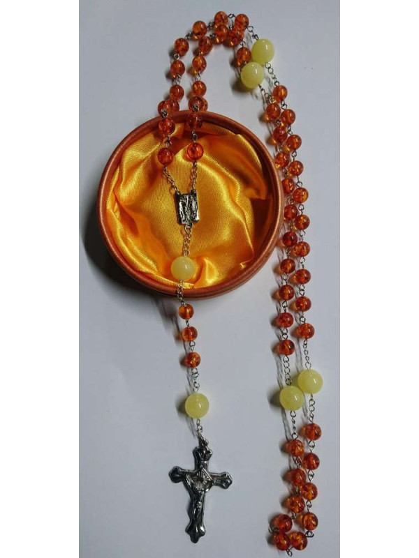 Rosario Nuestra Señora de Lourdes, Resina Natural de Árbol