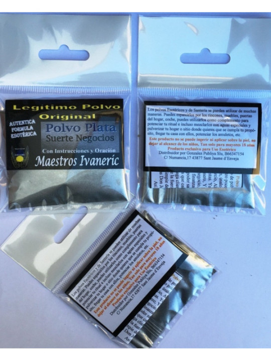 Polvo Plata, Suerte Negocios con Instrucciones y Oración