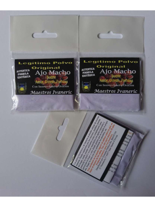 Ajo Macho con Instrucciones y Oración
