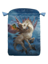 Bolsa Guarda Tarot Unicornio. 15cm X 23cm