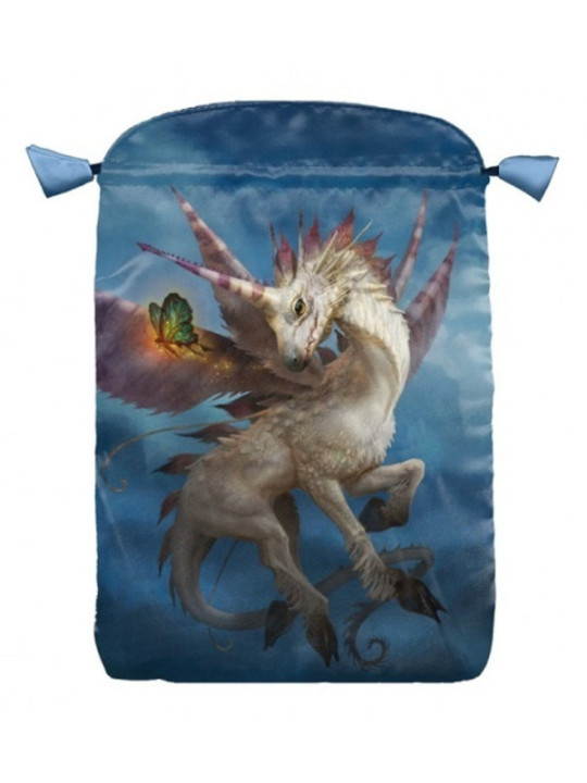 Bolsa Guarda Tarot Unicornio. 15cm X 23cm