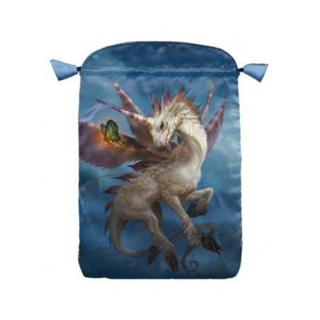 Bolsa Guarda Tarot Unicornio. 15cm X 23cm