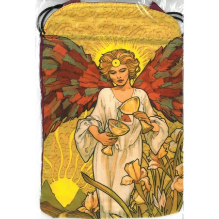 Bolsa Guarda Tarot Golden Art Nouveau 15,5cm X 24 cm