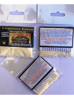 Polvo San Benito, Protección. Con Instrucciones y Oración