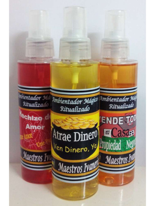 Ambientador Mágico Ritualizado Atrae Dinero, Ven Dinero ya