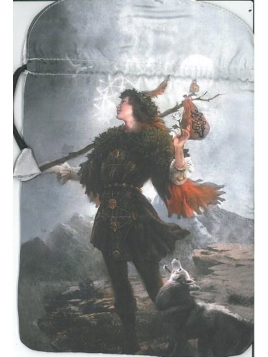 Bolsa Guarda Tarot  Heaven Earth 15 cm X 23,5 cm