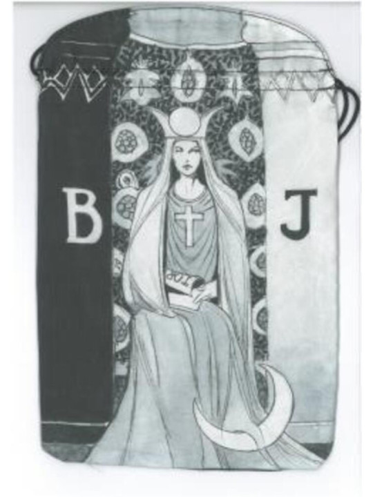 Bolsa Guarda Tarot Dark Side, 24x15,5cm.