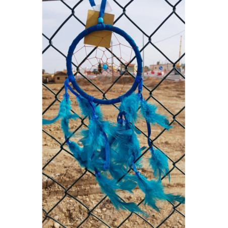 Atrapasueños Azul, con Plumas 35cm