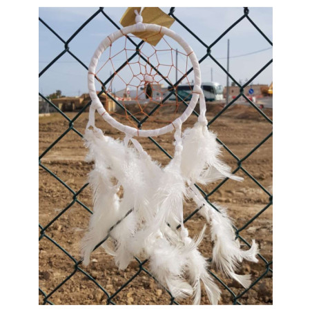 Atrapasueños Blanco, con Plumas 35cm