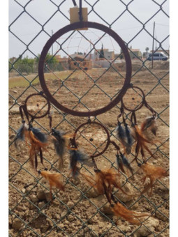 Atrapasueños Marrón, con Plumas 60cm