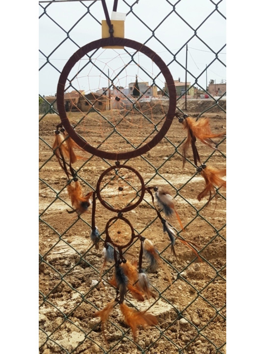 Atrapasueños Marrón, con Plumas 70cm