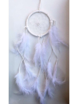 Atrapasueños Blanco con Plumas 50cm