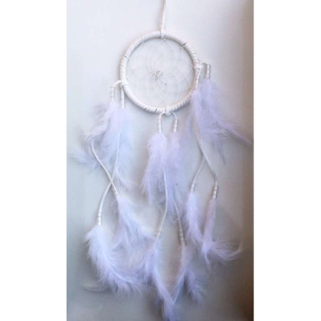 Atrapasueños Blanco con Plumas 50cm