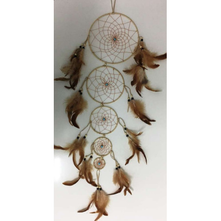 Atrapasueños Marrón con Plumas 100cm
