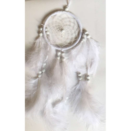Atrapasueños Blanco con Plumas 40cm