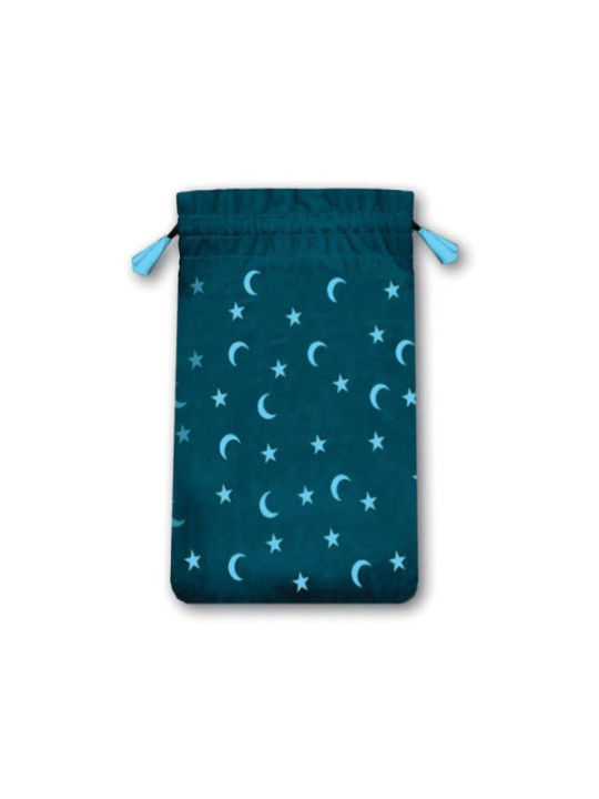 Bolsa Lunas y Estrellas Para tarot Mini, 14 x 9 cm