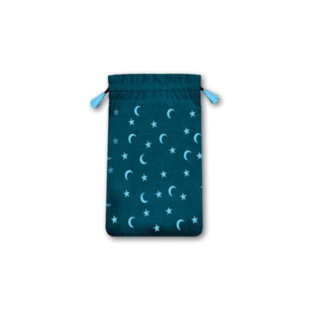 Bolsa Lunas y Estrellas Para tarot Mini, 14 x 9 cm