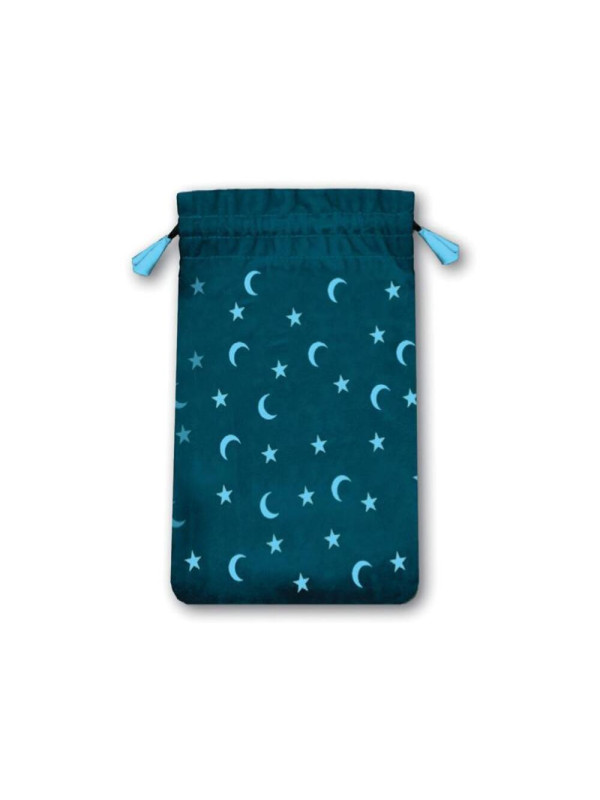 Bolsa Lunas y Estrellas Para tarot Mini, 14 x 9 cm