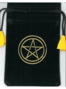 Bolsa Pentáculo Para tarot Mini, 14 x 9 cm