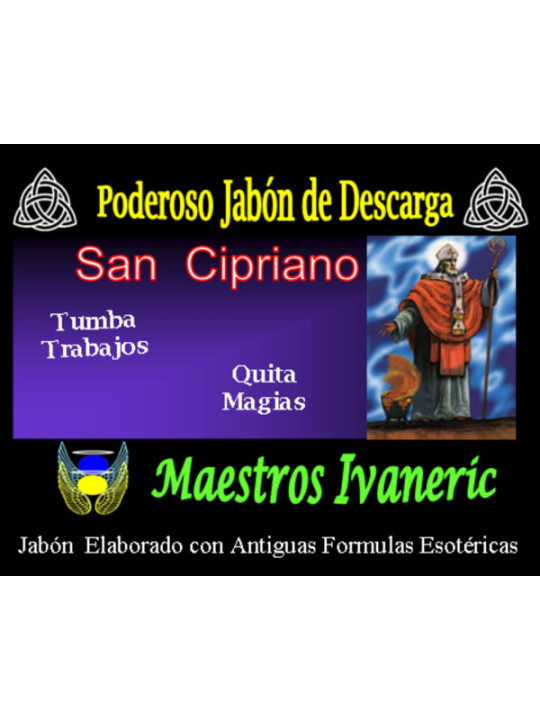 Jabón Esotérico de Propósito San Cipriano, Protección y Cortar Maleficios