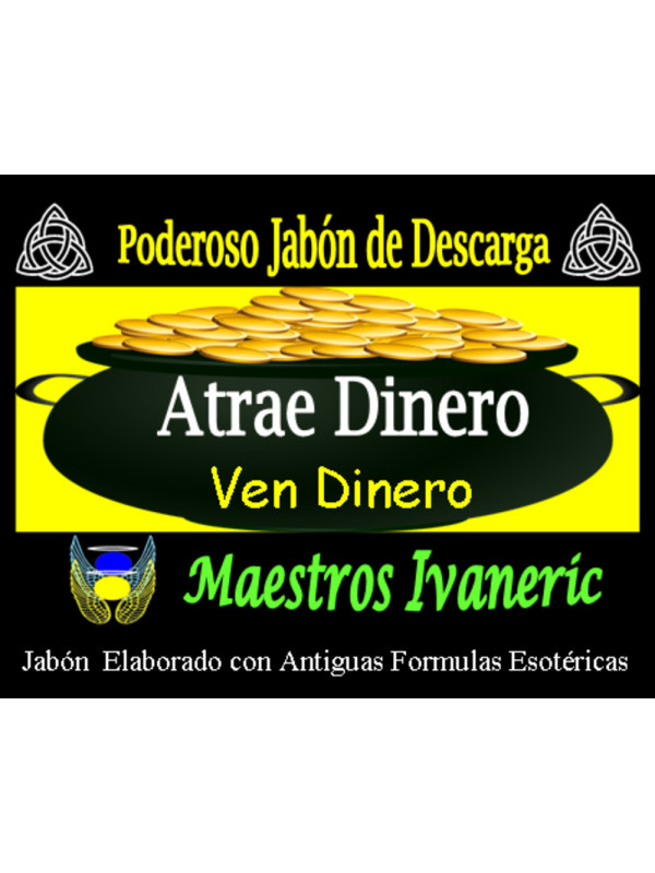 Jabón Esotérico de Propósito Atrae Dinero, Ven Dinero Ya